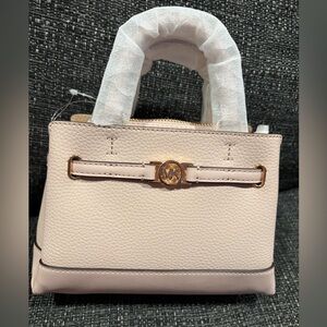 Michael Kors Blush Mini Bag with Gold Accents